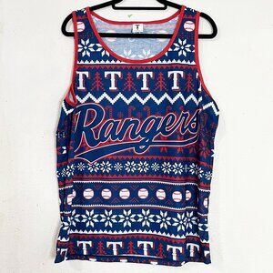 Texas Rangers Christmas In July Ugly Sweater Tank Top Size XL NWOT‎